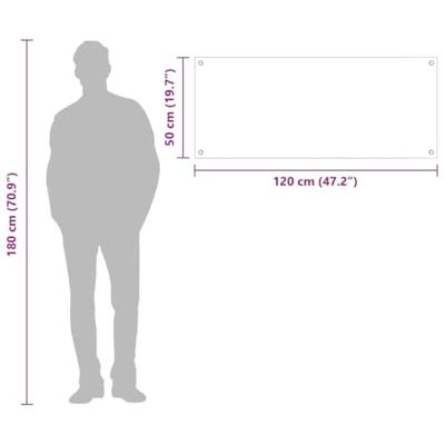 VidaXL Keuken spatscherm doorzichtig 120 x 50 cm gehard glas VidaXL Keuken spatscherm doorzichtig 120 x 50 cm gehard glas