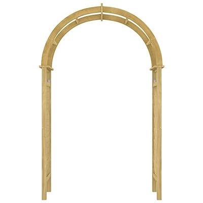 Boog met latwerk 141x97x243 cm geïmpregneerd massief grenenhout