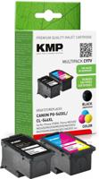 KMP Inktcartridge vervangt Canon PG-545XL, CL-546XL Compatibel Combipack Zwart, Cyaan, Magenta, Geel C97V 1562,4005 - thumbnail