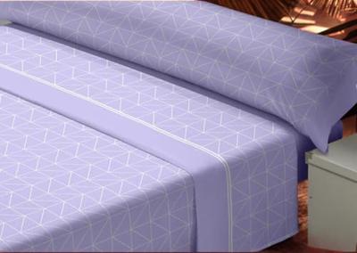 Beddengoedset D'Or ANKARA Mauve Bed van 150 Franela