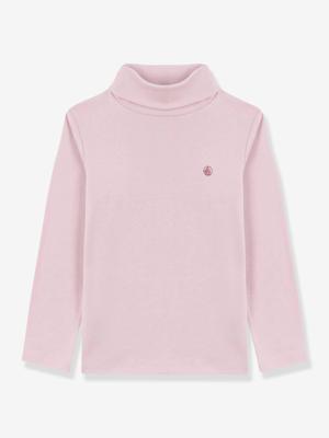 Gemengde kinder souspull van effen katoen PETIT BATEAU rozen