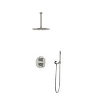 Hotbath Get Together IBS2RAGN inbouwdouche met 30cm plafondbuis en 30cm hoofddouche geborsteld nikkel - thumbnail