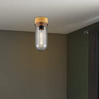 Home sweet home capri plafondlamp klein hout/glas - thumbnail