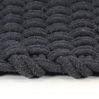 Vloerkleed rechthoekig 160x230 cm jute antracietkleurig - thumbnail