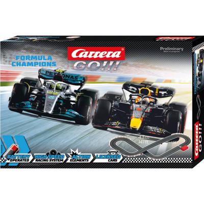 Racebaan Formula Champions, 6,3 m lang, auto's op schaal 1/43, Carrera Go, vanaf 6 jaar