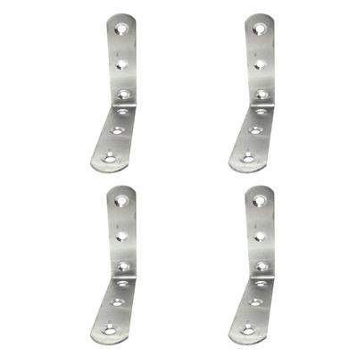 Hoeksteun EDM 86093 an24 Roestvrij staal 8 x 8 x 1,9 cm 4 Stuks