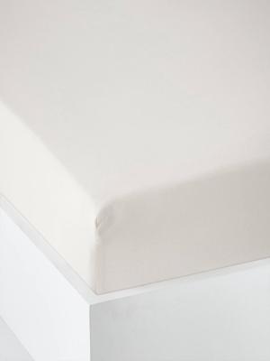 Effen jersey hoeslaken van Oeko-Tex® ecru Effen jersey hoeslaken van Oeko-Tex® ecru