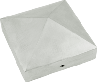 Connex Paalkapje 90X90Mm Piramide Alu - HV4326 - thumbnail