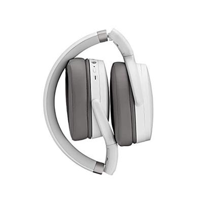 Sennheiser Adapt 360 witte over-ear Bluetooth stereo ANC headset met USB-dongle en etui, gecertificeerd voor Micrososft Teams Standard