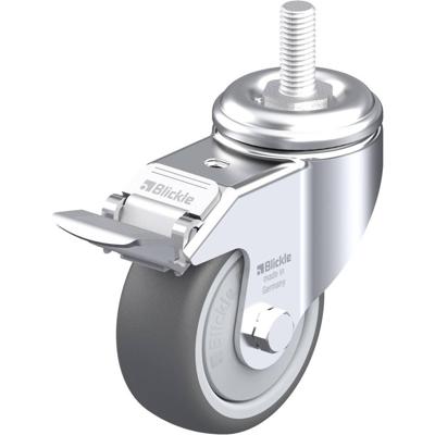 Blickle LKRA-PATH 80KF-FI-GS12 Zwenkwiel met rem Wieldiameter: 80 mm Draagvermogen (max.): 120 kg 1 stuk(s)