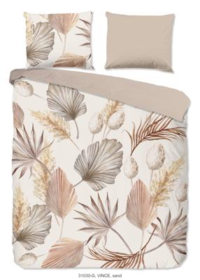 Good Morning Dekbedovertrek "bladeren" - Zand - (240x200/220 cm) - Katoen Good Morning Dekbedovertrek "bladeren" - Zand - (240x200/220 cm) - Katoen