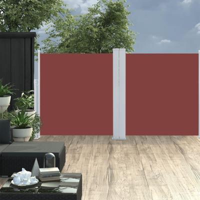 VidaXL Windscherm uittrekbaar 120x600 cm bruin