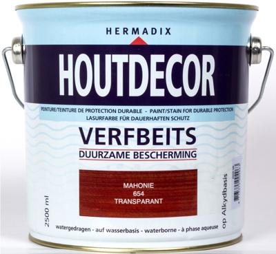 Hermadix Houtdecor Verfbeits Transparant - Mahonie