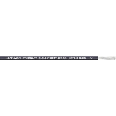 LAPP 1238001/100 Draad ÖLFLEX® HEAT 125 SC 1 x 6 mm² Zwart 100 m LAPP 1238001/100 Draad ÖLFLEX® HEAT 125 SC 1 x 6 mm² Zwart 100 m