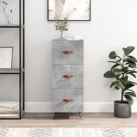 Dressoir 34,5x34x90 cm bewerkt hout betongrijs - thumbnail