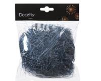 Lamettahaar d2h13 cm nachtblauw kerstboomversiering kerst Decoris - Decoris - thumbnail