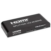 Qoltec 51797 Actieve HDMI-splitter 2 x HDMI 4K x 2K | 6Gb/s | 60 Hz - thumbnail