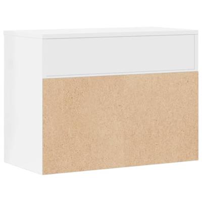 VidaXL Schoenenbank 60x30x45 cm bewerkt hout hoogglans wit