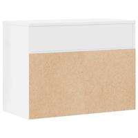 VidaXL Schoenenbank 60x30x45 cm bewerkt hout hoogglans wit - thumbnail