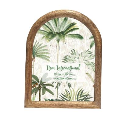 Fotolijsten Home ESPRIT Natuurlijk Kristal Mangohout Tropisch