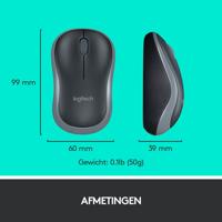 Toetsenbord en draadloze muis Logitech 920-004513 Zwart Qwerty Spaans QWERTY - thumbnail