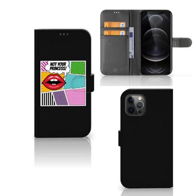 Apple iPhone 12 Pro Max | Wallet Case | met Pasjes | Popart Princess Apple iPhone 12 Pro Max | Wallet Case | met Pasjes | Popart Princess