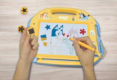 A5 Magic Slate met magnetische accessoires voor tekenen in kleur (Bluey)