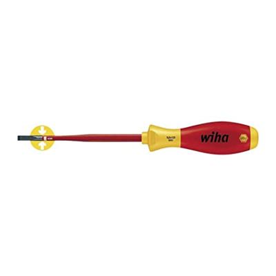 Sleufkopschroevendraaier SoftFinish 4,5 x 125 1000V electric slimFix 3201 35501 Wiha Sleufkopschroevendraaier SoftFinish 4,5 x 125 1000V electric slimFix 3201 35501 Wiha