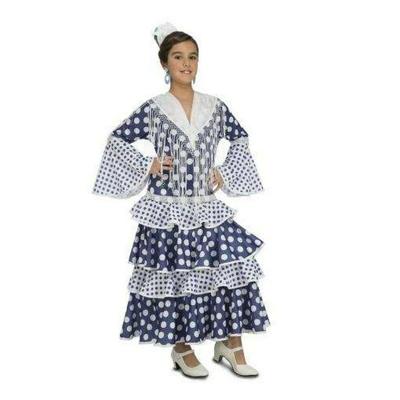 Kostuums voor Kinderen My Other Me Flamenco danser Blauw 5-6 Jaar