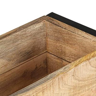VidaXL Plantenbak 60x20x68 cm ruw mangohout