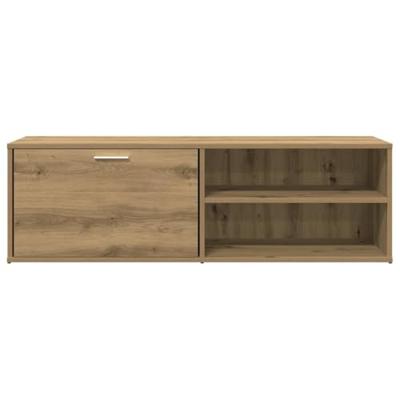 Tv-meubel 120x34x37 cm bewerkt hout artisanaal eikenkleur