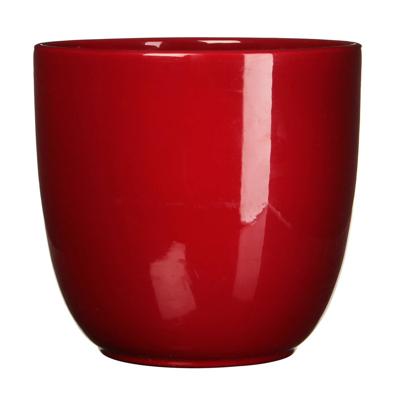 Mica Decorations tusca pot donkerrood 25x28cm