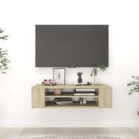 VidaXL Tv-hangmeubel 100x30x26,5 cm bewerkt hout sonoma eikenkleurig - thumbnail