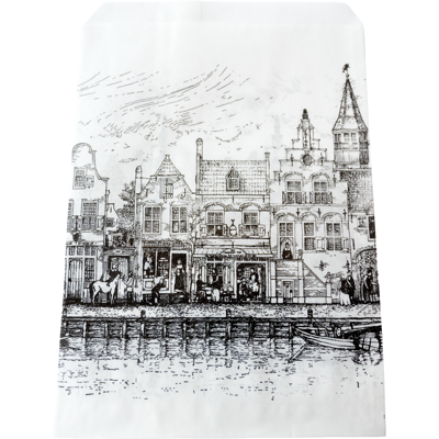 Zak | Fourniturenzak | Papier | 15x22cm | Geveltjes | 1000 stuks