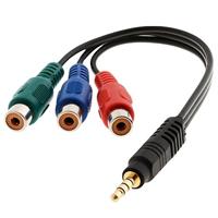 Delock 62499 Kabel 3 x RCA female > Stereostekker 3,5 mm 4-polig - thumbnail