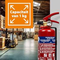 Smartwares Poederblusser BB1 1 kg klasse ABC staal 10.018.56 - thumbnail