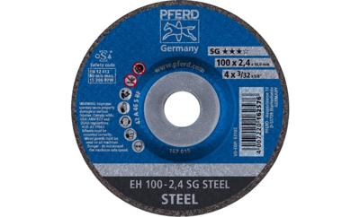 PFERD TOOLS EH 100-2,4 SG STEEL/16,0 61339116 Doorslijpschijf gebogen 100 mm 25 stuk(s) Staal PFERD TOOLS EH 100-2,4 SG STEEL/16,0 61339116 Doorslijpschijf gebogen 100 mm 25 stuk(s) Staal