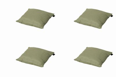 Kussen 45 x 45 salie piping Panama salie (4 stuks) Madison - Madison