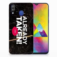 Samsung Galaxy M20 (Power) | Siliconen hoesje | met naam Already Taken Black - thumbnail