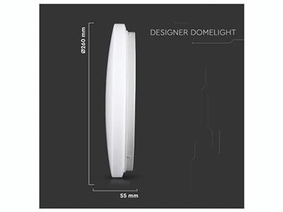 LED Plafondlamp Wit - 12W 1200lm - 3 Lichtkleuren instelbaar - Rond 23cm - Melkglas - Opbouw - Plafonniere - Voor binnen LED Plafondlamp Wit - 12W 1200lm - 3 Lichtkleuren instelbaar - Rond 23cm - Melkglas - Opbouw - Plafonniere - Voor binnen