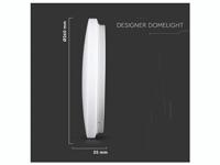 V-TAC VT-8412-M-N Designer Plafondlamp - Kleurwisselende Schakelaar - IP20 - Wit - 12W - 1200 - thumbnail