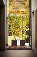 Elho Pure soft brick Wheels 49x49x49cm vierkante plantenbak antraciet - thumbnail