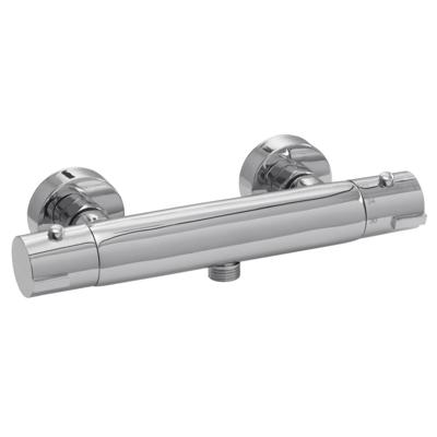 Douchekraan Xellanz Rio | Opbouw | Thermostaatkraan | 1-weg | hoh 12 cm | 2-knops | Rond | Chroom