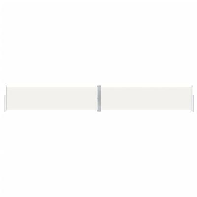 VidaXL Windscherm uittrekbaar 140x1000 cm crèmekleurig