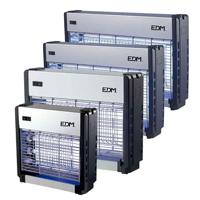 Elektrische insectendoder EDM 06011 Zwart Zilverkleurig 12 W 25,5 x 9 x 26 cm Professioneel - thumbnail