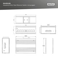 Digitus DN-650106 Industrial Ethernet Switch 8 poorten 10 / 100 MBit/s - thumbnail