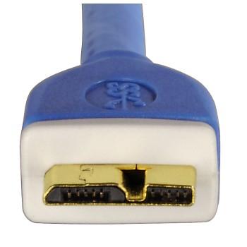 Micro-USB 3.0-kabel, verguld, dubbel afgeschermd, 1,80 m