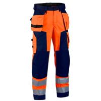 Blåkläder Werkbroek softshell High-Vis 15672517 | High Vis Rood/Zwart | Maat 60 - 7330509406380 - thumbnail