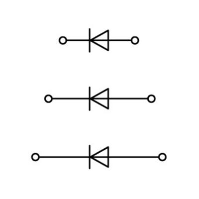 WAGO 870-596/281-673 Diodeklem 3-etages 5 mm Spanveer Toewijzing: L Grijs 50 stuk(s)