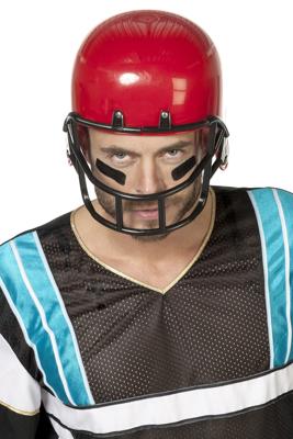 Helm American Football rood